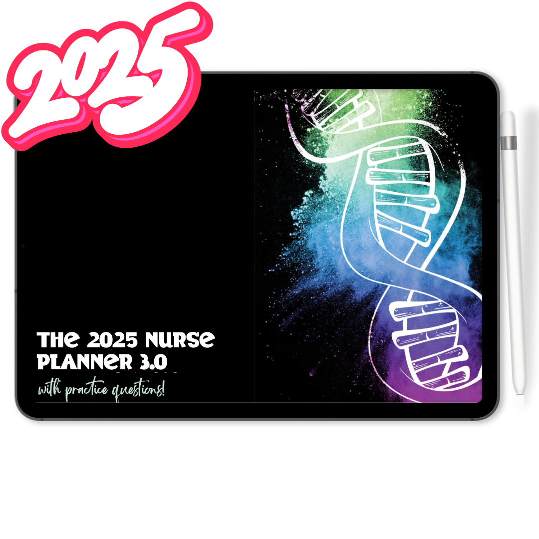 2025 Jan-Dec DIGITAL NURSE Planner 3.0 AND the Nurse Review Content!